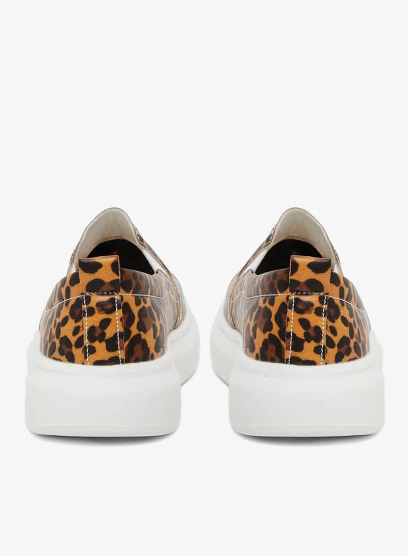 Styli Active  Animal Print Slip On Sneakers for Women | Best Price UAE